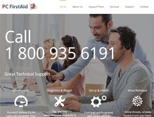 Tablet Screenshot of pcfirstaid.com